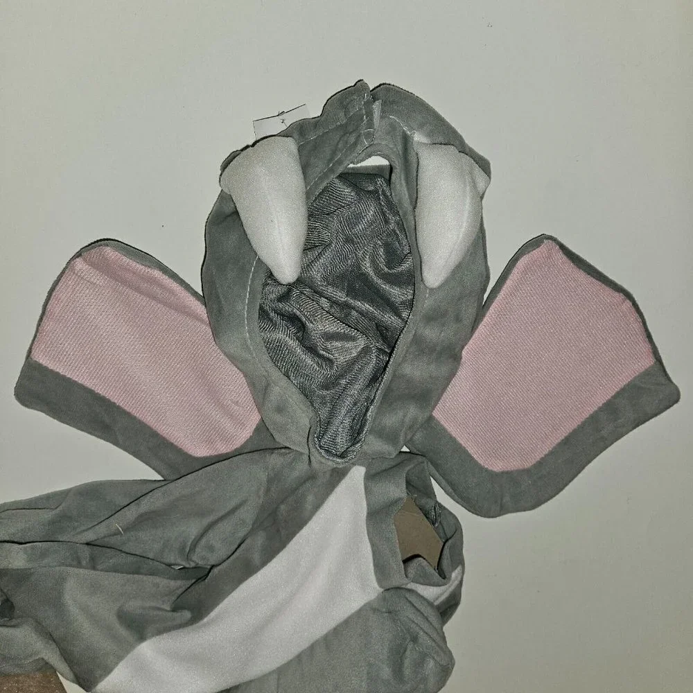 NEW Gray Elephant Halloween Costume Baby 0-6 Months Rubies Noah's Ark 2-piece